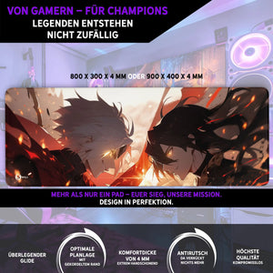 Gaming Mauspad XXL | Anime Fight | PREMIUM-DICKE 4 MM Sunnywall