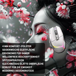 Gaming Mauspad XXL | Asian Girl Sakura | PREMIUM-DICKE 4 MM Sunnywall