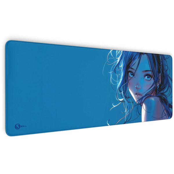 Gaming Mauspad XXL | Blue Girl | PREMIUM-DICKE 4 MM Sunnywall
