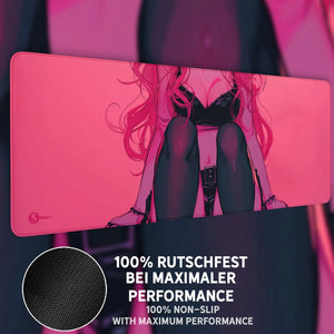 Gaming Mauspad XXL | Cute Girl | PREMIUM-DICKE 4 MM Sunnywall