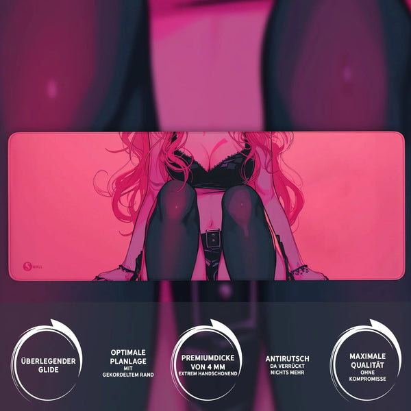 Gaming Mauspad XXL | Cute Girl | PREMIUM-DICKE 4 MM Sunnywall