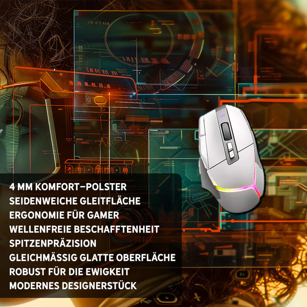 Gaming Mauspad XXL | Cyberpunk Lady | PREMIUM-DICKE 4 MM Sunnywall