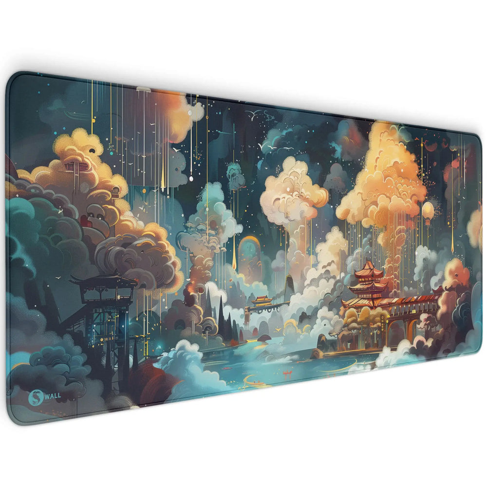 Gaming Mauspad XXL | Dreamy Asia - Verträumtes Asien | PREMIUM-DICKE 4 MM Sunnywall