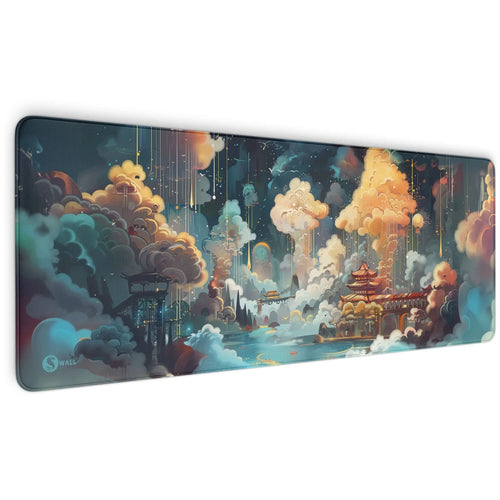 Gaming Mauspad XXL | Dreamy Asia - Verträumtes Asien | PREMIUM-DICKE 4 MM Sunnywall