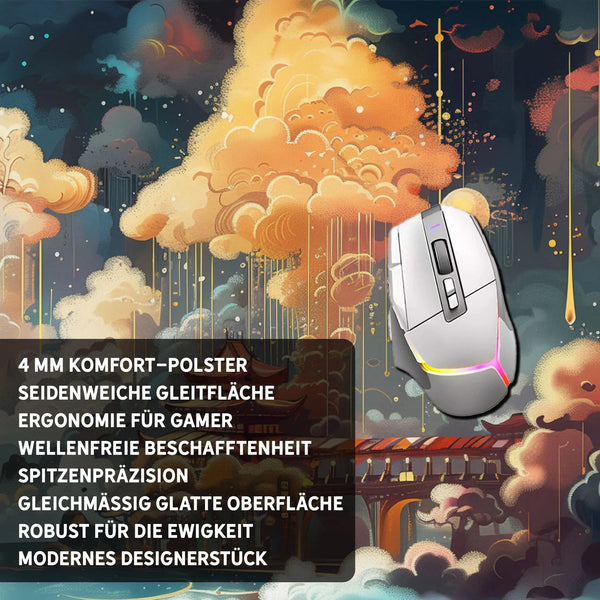 Gaming Mauspad XXL | Dreamy Asia - Verträumtes Asien | PREMIUM-DICKE 4 MM Sunnywall