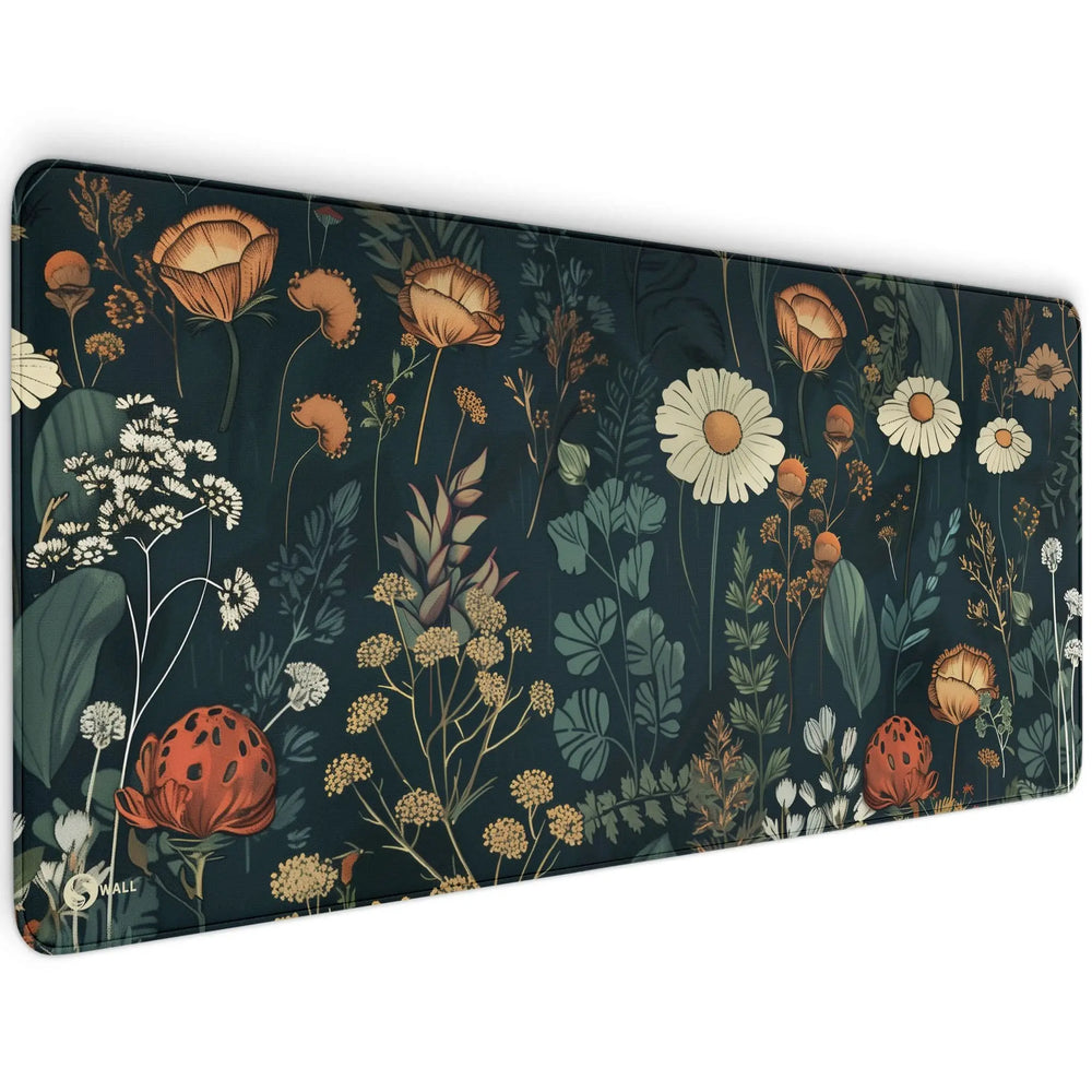 Gaming Mauspad XXL | Floral - Blumengarten | PREMIUM-DICKE 4 MM Sunnywall