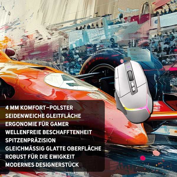 Gaming Mauspad XXL | Formel 1 F1 Rennwagen | PREMIUM-DICKE 4 MM Sunnywall