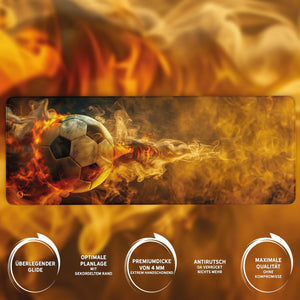 Gaming Mauspad XXL | Fussball Hot | PREMIUM-DICKE 4 MM Sunnywall