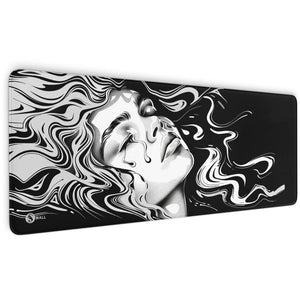 Gaming Mauspad XXL | Ink Girl | PREMIUM-DICKE 4 MM Sunnywall