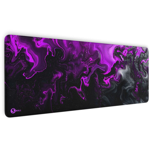 Gaming Mauspad XXL | Liquid  schwarz purpur 90Degree | PREMIUM-DICKE 4 MM Sunnywall