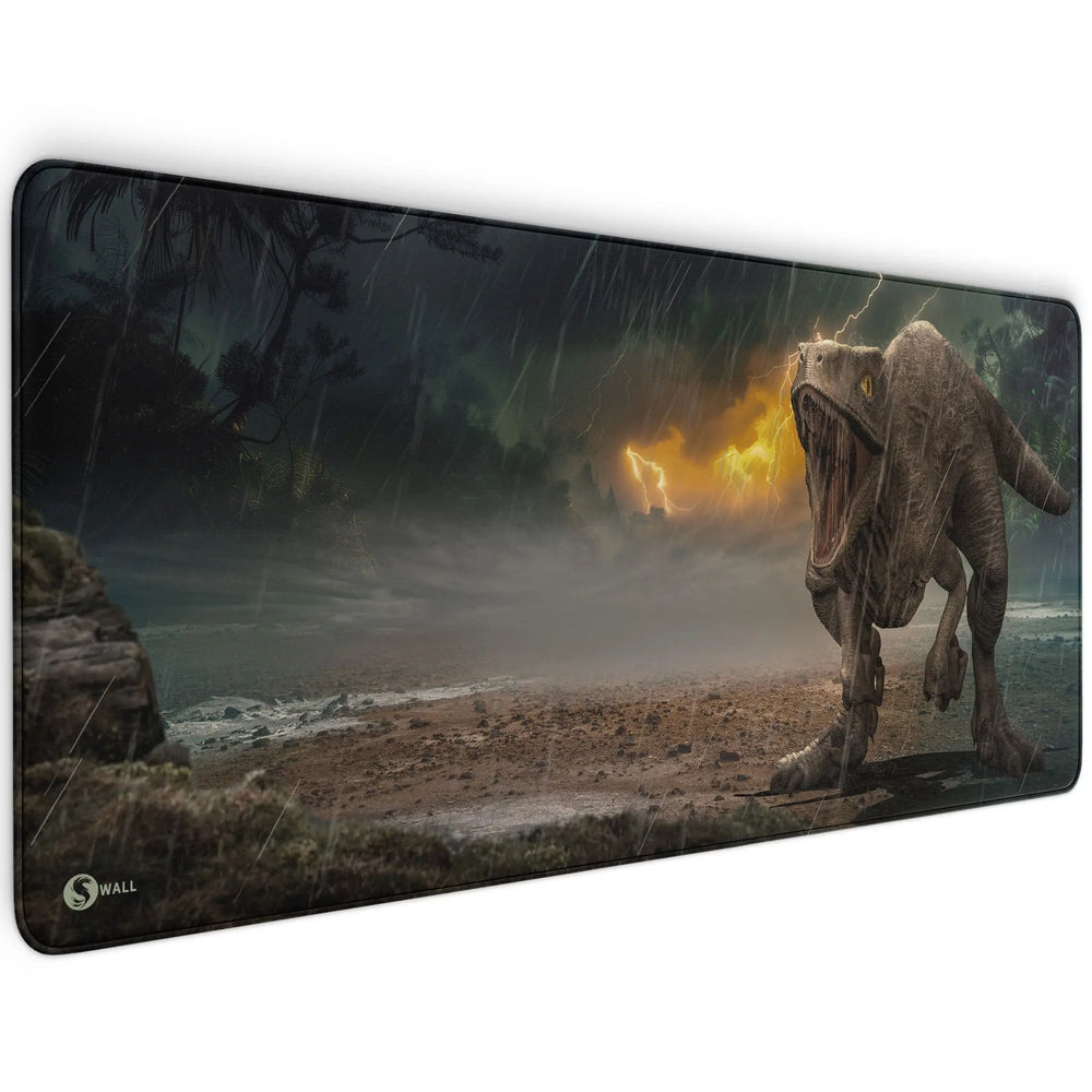 Gaming Mauspad XXL | Raptor Dinosaurier | PREMIUM-DICKE 4 MM Sunnywall