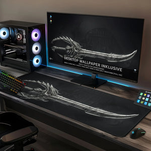 Gaming Mauspad XXL | Schwert | PREMIUM-DICKE 4 MM Sunnywall
