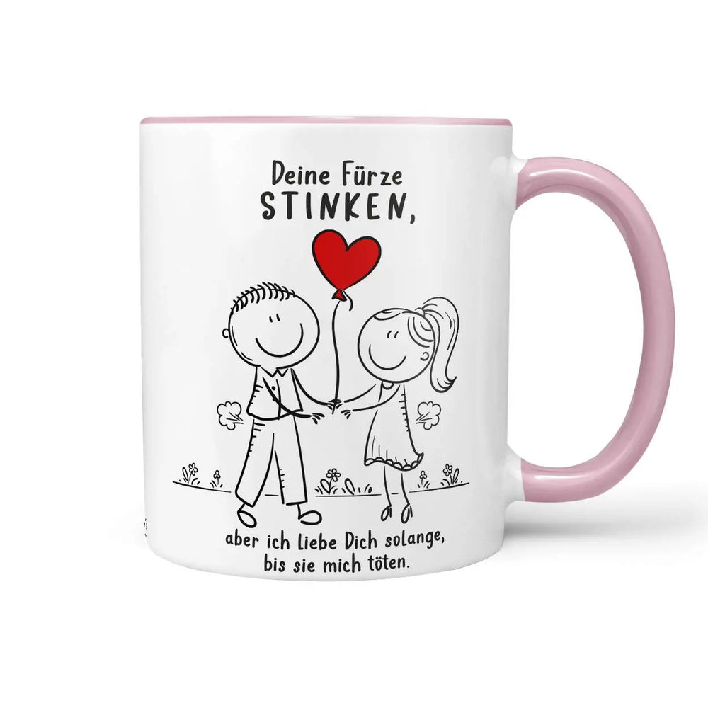 Liebes Tasse | Kaffeetasse Deine Fürze stinken, aber ich liebe Dich solange, bis sie mich töten | Statement Sunnywall