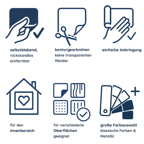 Wandtattoo Spruch Meer – Ich brauche keine Therapie ich brauche das Meer – Maritimer Wandsticker mit Anker für Wohnzimmer, Schlafzimmer & Bad