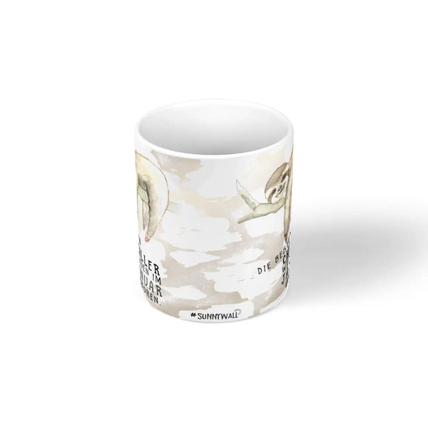Monatstasse | Kaffeetasse Tasse Geburtstag Januar bis Dezember | Die größten Chiller (Faultier) inkl. Geschenkkarte Sunnywall