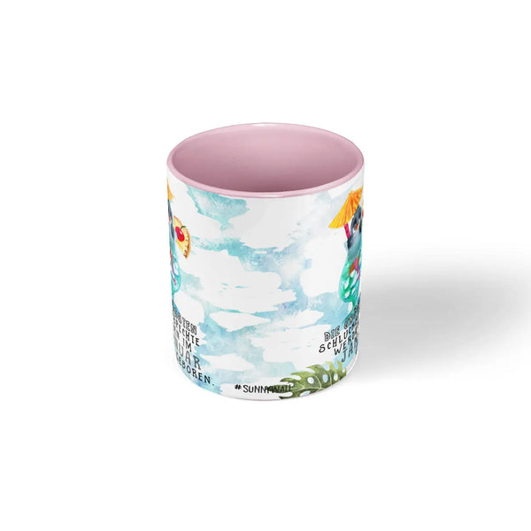 Monatstasse | Kaffeetasse Tasse Geburtstag Januar bis Dezember | Pinguin Schluckspechte Geburtstagstasse inkl. Geschenkkarte Sunnywall