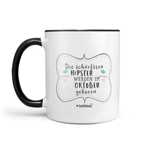 Monatstasse | Kaffeetasse Tasse Geburtstag | Die schärfsten Hipster werden im Januar bis Dezember Sunnywall