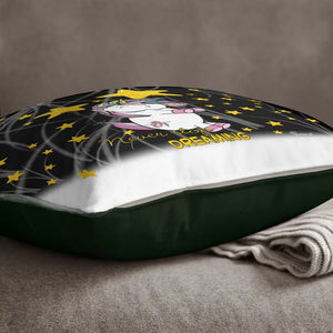 Never stop dreaming stars Einhorn unicorn Kissen pillow Sunnywall® Sunnywall