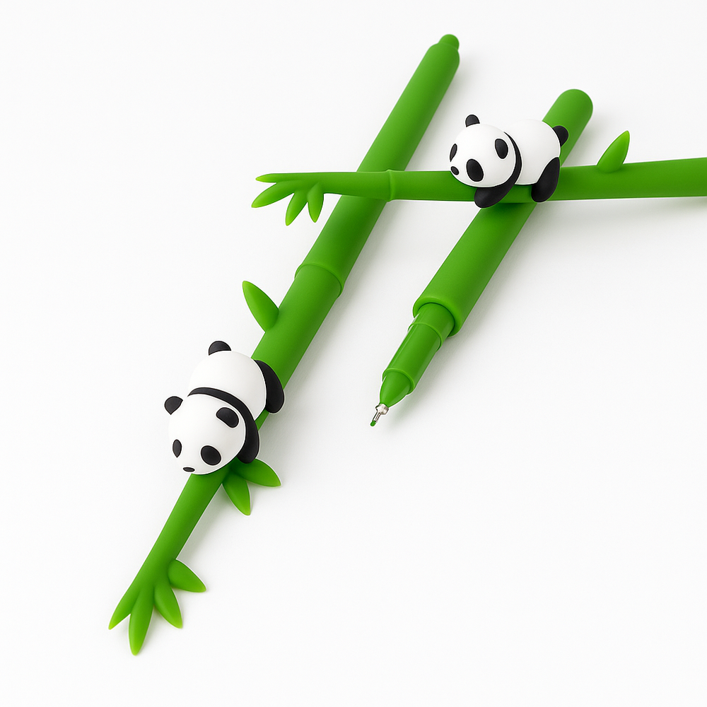 Panda Gelstift - verspielter Wackel-Schreibstift mit flexiblem Stiftende