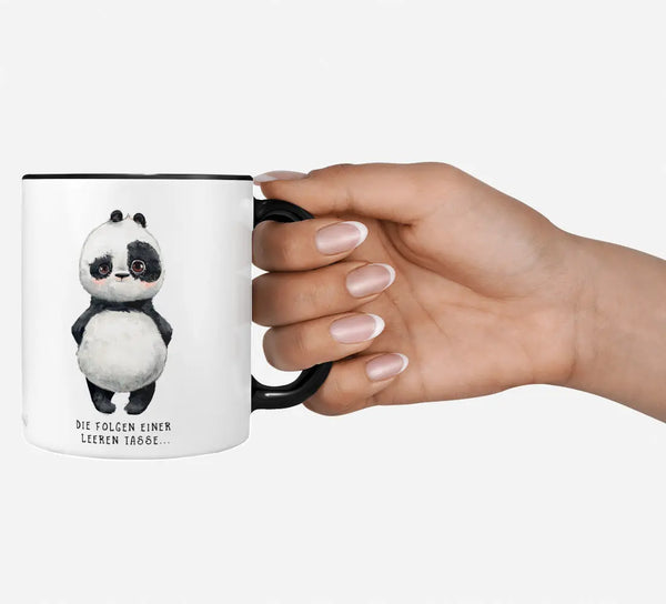 Spruch Tasse | Kaffeetasse - Panda Die folgen einer leeren Tasse Entzug Sunnywall