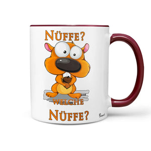 Spruch Tasse | Kaffeetasse - Rotbraun Nüffe Welche Nüffe Tasse Sunnywall