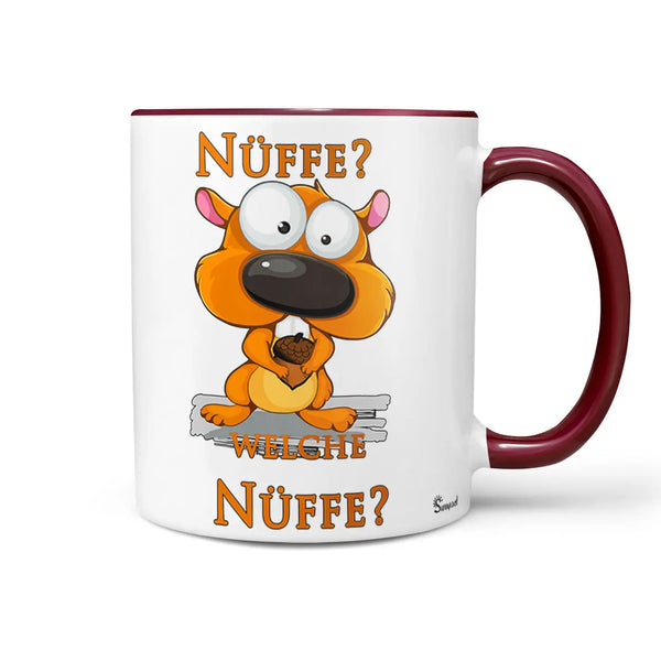 Spruch Tasse | Kaffeetasse - Rotbraun Nüffe Welche Nüffe Tasse Sunnywall