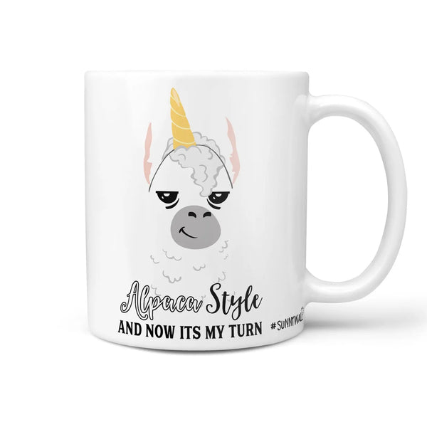 Spruch Tasse | Kaffeetasse Tasse Alpaca Style - and now its my turn Sunnywall