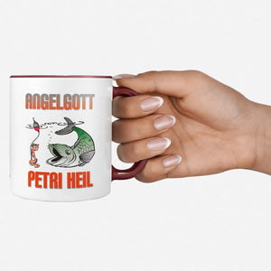 Spruch Tasse | Kaffeetasse Tasse Angelgott Petri Heil Sunnywall