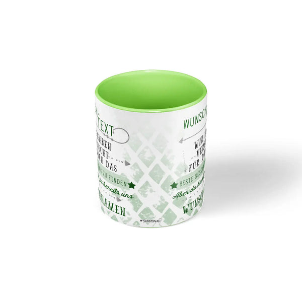 Tasse GRÜN - Kaffeebecher Lieblingstasse Geburtstags-Tasse - individuell personalisiert (Kopie) Sunnywall