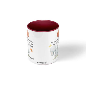 Tasse Spruch | Kaffeetasse Häschen - An alle die behaupten sie wüssten wie der Hase läuft rot Sunnywall