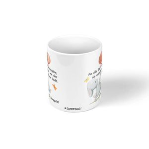 Tasse Spruch | Kaffeetasse Häschen - An alle die behaupten sie wüssten wie der Hase läuft rot Sunnywall