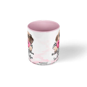 Tasse Spruch | Kaffeetasse Mops Hund - Etwas süßes zum Tee & Kaffee ist nicht nötig Sunnywall
