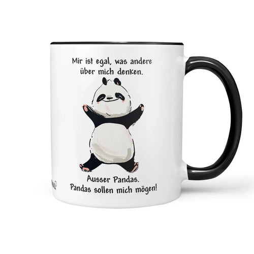 Tasse Spruch | Kaffeetasse - Panda - Mir ist egal Sunnywall