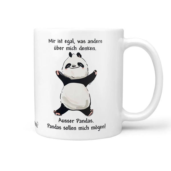 Tasse Spruch | Kaffeetasse - Panda - Mir ist egal Sunnywall