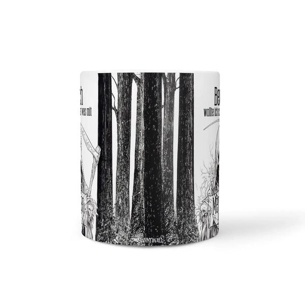 Tasse Spruch | Kaffeetasse | Beruflich wollte ich schon immer was mit Menschen machen | Statement Sunnywall