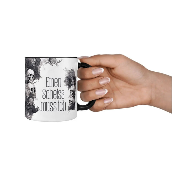 Tasse Spruch | Kaffeetasse | Einen Scheiss muss ich | Statement Sunnywall