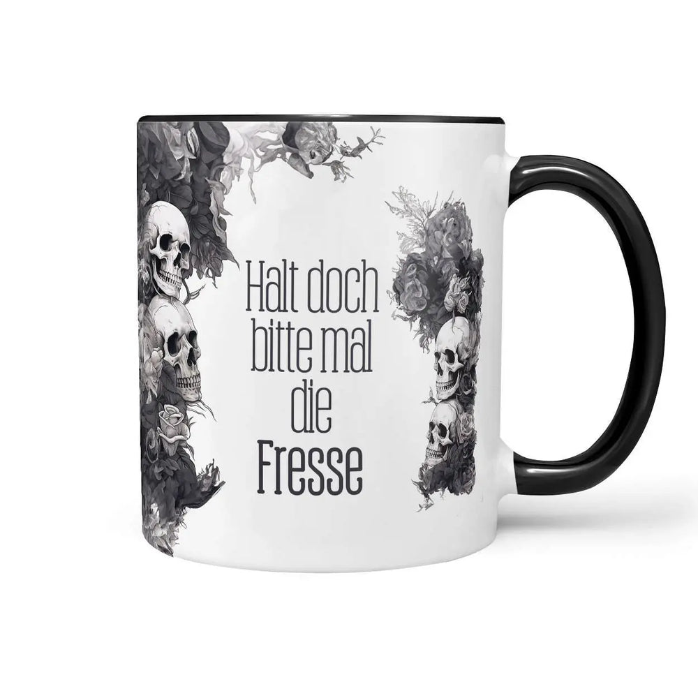 Tasse Spruch | Kaffeetasse | Halt doch bitte mal die Fresse | Statement Sunnywall
