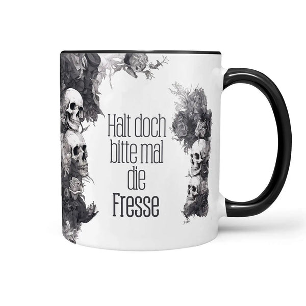 Tasse Spruch | Kaffeetasse | Halt doch bitte mal die Fresse | Statement Sunnywall