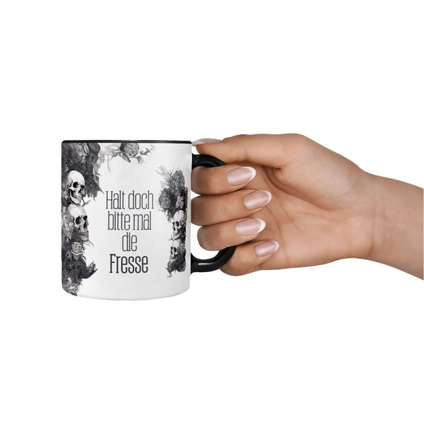 Tasse Spruch | Kaffeetasse | Halt doch bitte mal die Fresse | Statement Sunnywall
