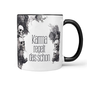 Tasse Spruch | Kaffeetasse | Karma regelt das schon | Statement Sunnywall