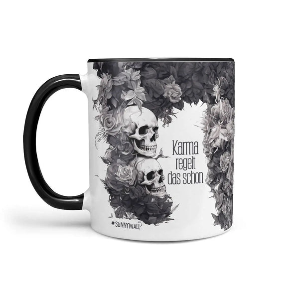 Tasse Spruch | Kaffeetasse | Karma regelt das schon | Statement Sunnywall