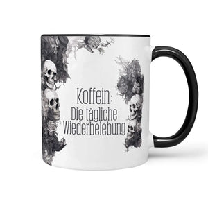 Tasse Spruch | Kaffeetasse | Koffein: Die tägliche Wiederbelebung | Statement Sunnywall