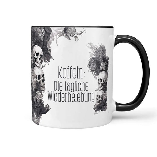 Tasse Spruch | Kaffeetasse | Koffein: Die tägliche Wiederbelebung | Statement Sunnywall