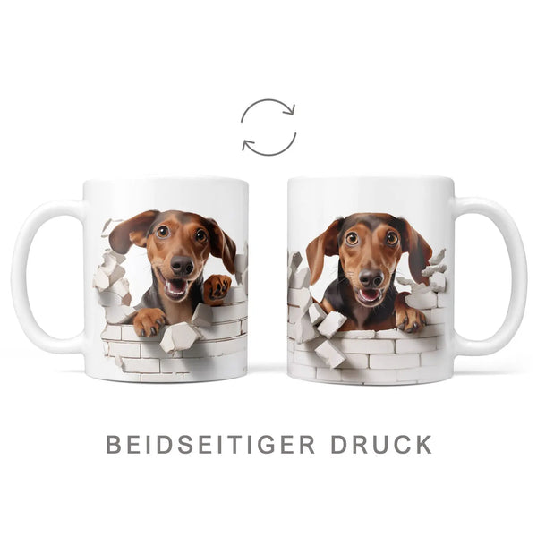 Tasse | Brauner Dackel | Hunderassen Kollektion Sunnywall