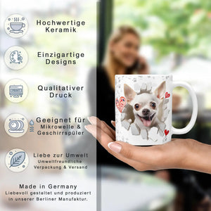 Tasse | Chihuahua | weisses Fell | Hunderassen Kollektion Sunnywall