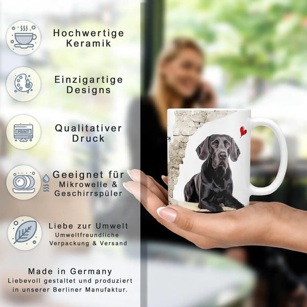 Tasse | Deutsche Dogge | dunkles Fell | Hunderassen Kollektion Sunnywall