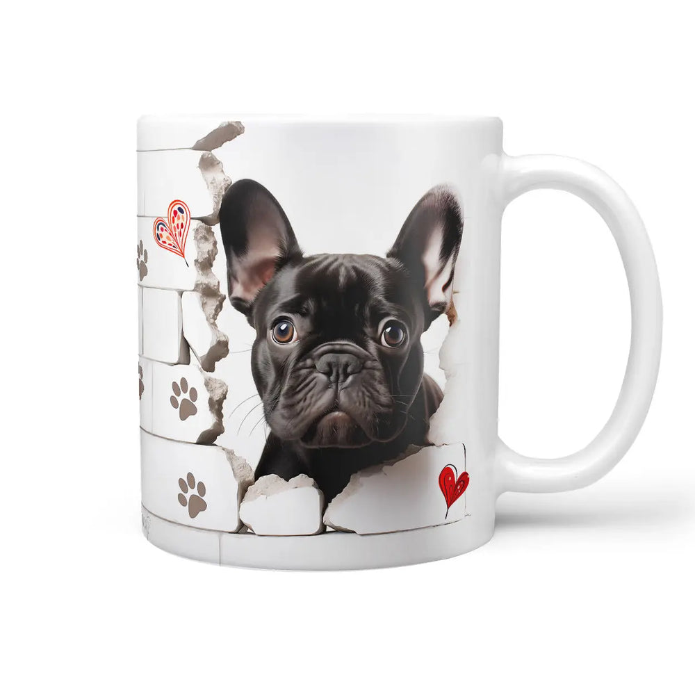 Tasse | Französische Bulldogge | schwarzes Fell | Hunderassen Kollektion Sunnywall