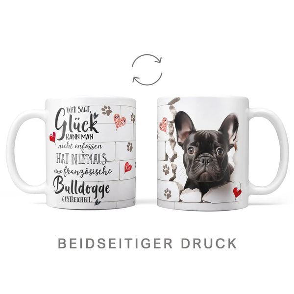 Tasse | Französische Bulldogge | schwarzes Fell | Hunderassen Kollektion Sunnywall