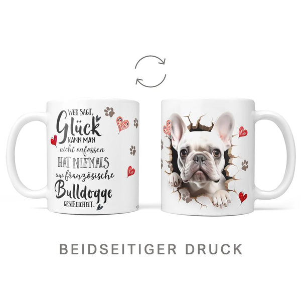 Tasse | Französische Bulldogge | weisses Fell | Hunderassen Kollektion Sunnywall