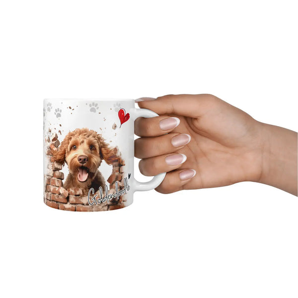Tasse | Goldendoodle | braunes Fell | Verspielt & Intelligent | Hunderassen Kollektion Sunnywall
